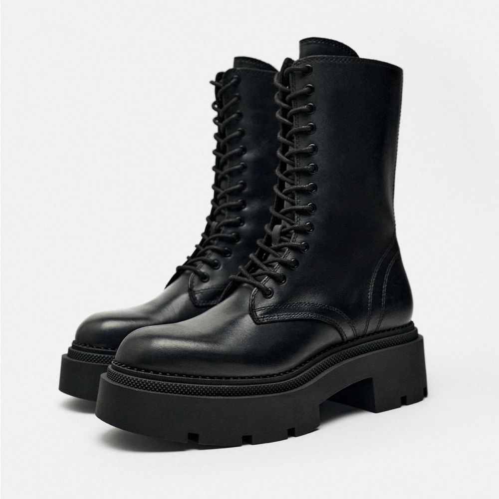 Zara lace-up boot